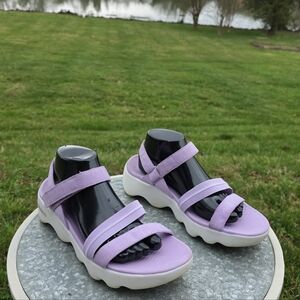 Sketchers "Massage Fit" Orchid Strappy Sandals (Size 11)
